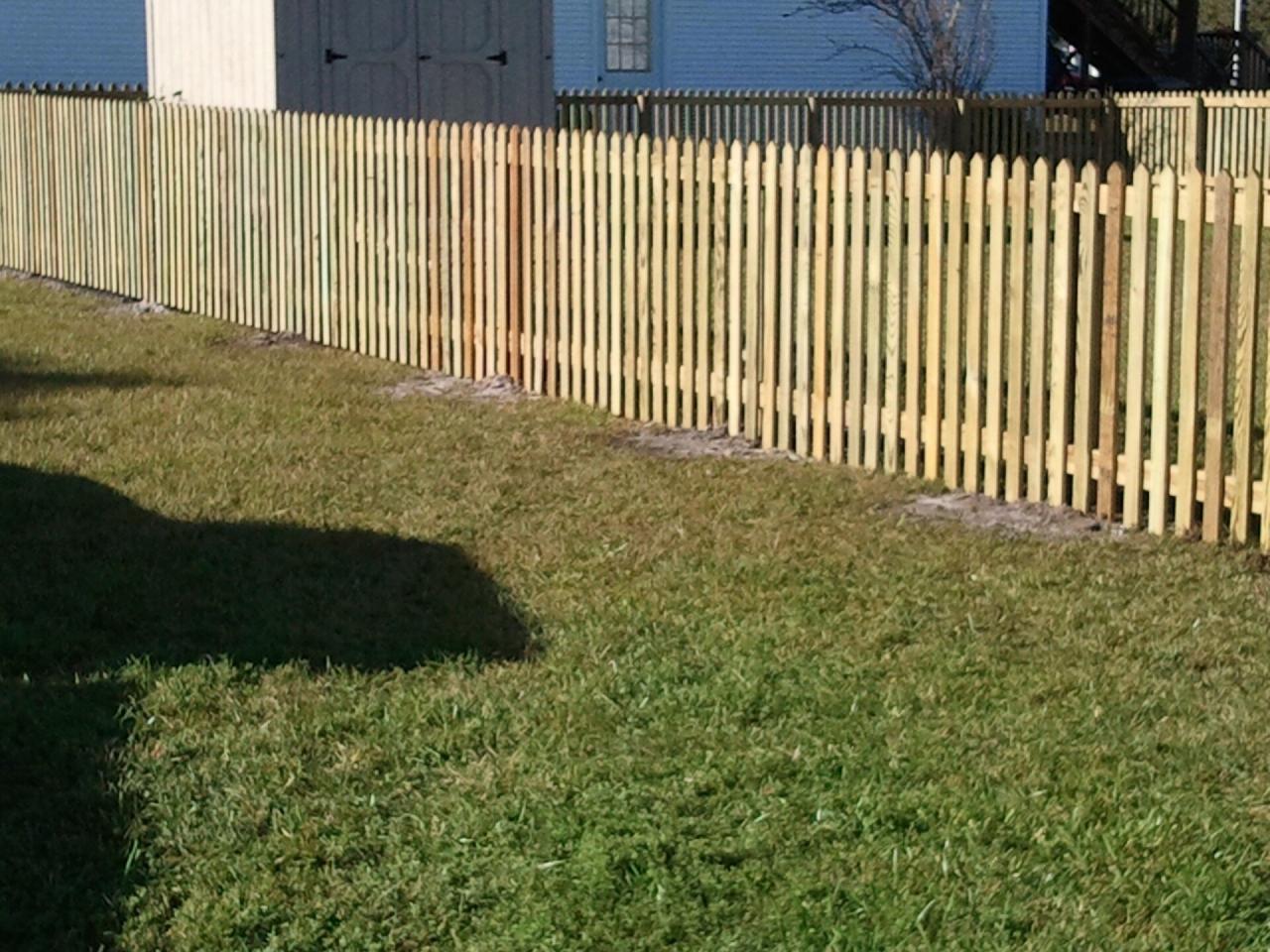 Wood picket fence cost