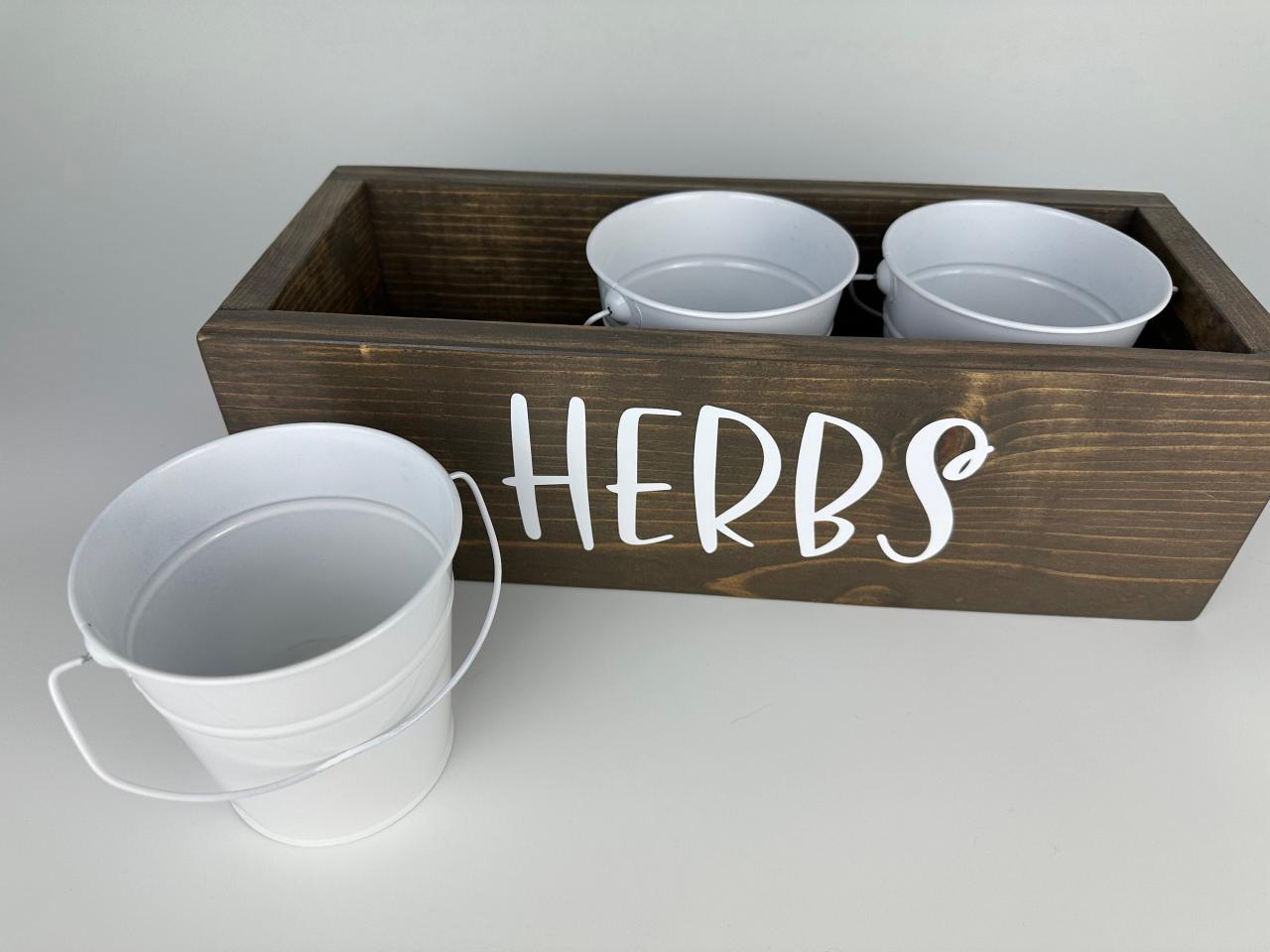 Herb planter box outdoor
